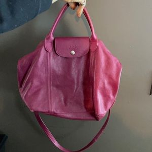 Lonchamp women’s leather shoulder bag